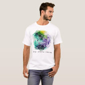RAMADAN KAREEM in Abstracte Waterverf T-shirt (Voorkant volledig)