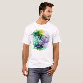 RAMADAN KAREEM in Abstracte Waterverf T-shirt (Voorkant volledig)