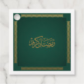 Ramadan Kareem in het groen Bedankjes Labels (Voorkant)