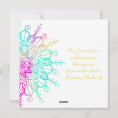 Ramadan Kareem Islamitisch motief kleurrijk Feestdagenkaart (Achterkant)