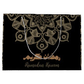 Ramadan Kareem Islamitisch motief lichtbruin Groot Cadeauzakje (Achterkant)