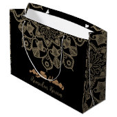 Ramadan Kareem Islamitisch motief lichtbruin Groot Cadeauzakje (Achterkant Gekanteld)