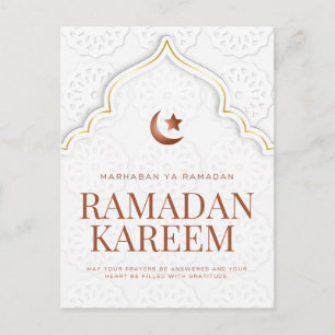 Ramadan Kareem Islamitische Boog Kunst Briefkaart
