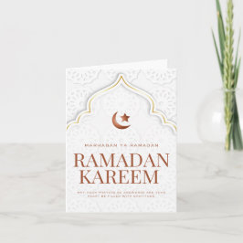 Ramadan Kareem Islamitische Boog Kunst Feestdagen Kaart