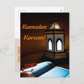 Ramadan Kareem Islamitische Moslim Feestdagenkaart (Voorkant / Achterkant)