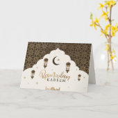 Ramadan Kareem Kaart (Gele Bloem)