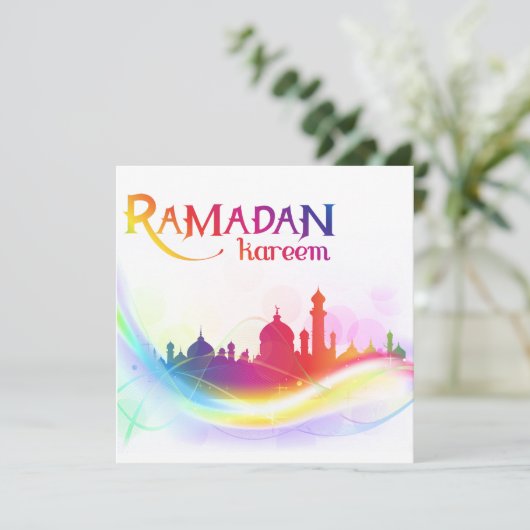 Ramadan Kareem Kaart (Staand voorkant)