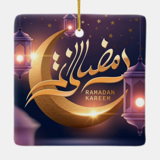 Ramadan Kareem Keramisch Ornament (Achterkant)