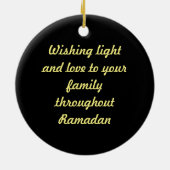 Ramadan Kareem Keramisch Ornament (Achterkant)
