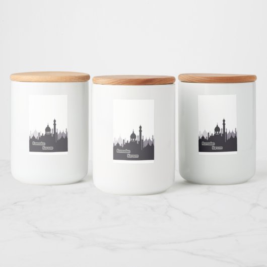 ramadan kareem - labels voedselcontainer etiket (Flessen)