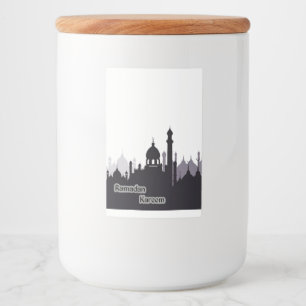 ramadan kareem - labels voedselcontainer etiket