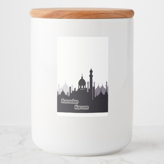 ramadan kareem - labels voedselcontainer etiket (Voorkant)