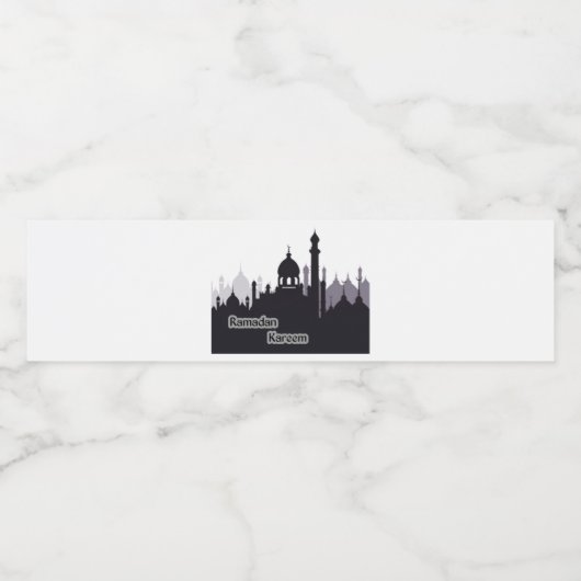 ramadan kareem - labels waterfles etiket (Enkel label)