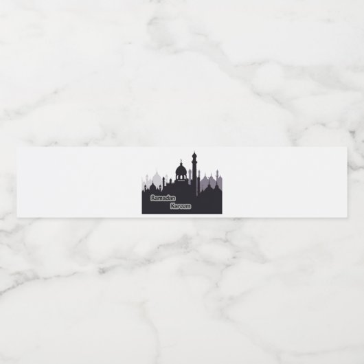 ramadan kareem - labels waterfles etiket (Enkel label)