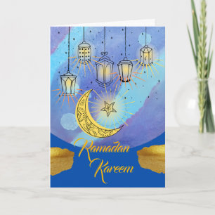 Ramadan Kareem Lantaarns bij nacht Kaart