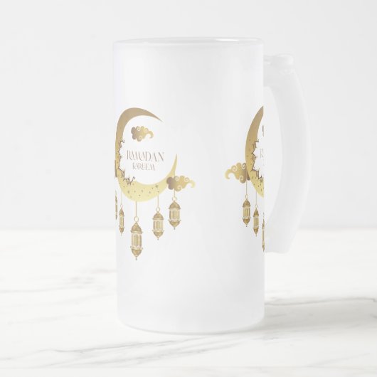 Ramadan kareem matglas bierpul (Voorkant rechts)