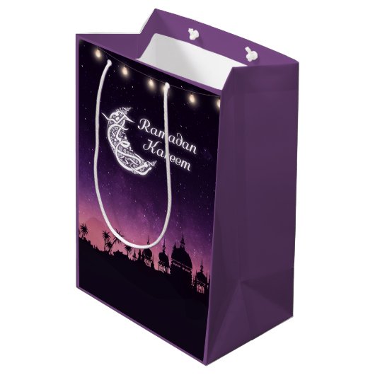 Ramadan Kareem Medium Cadeauzakje (Achterkant Gekanteld)