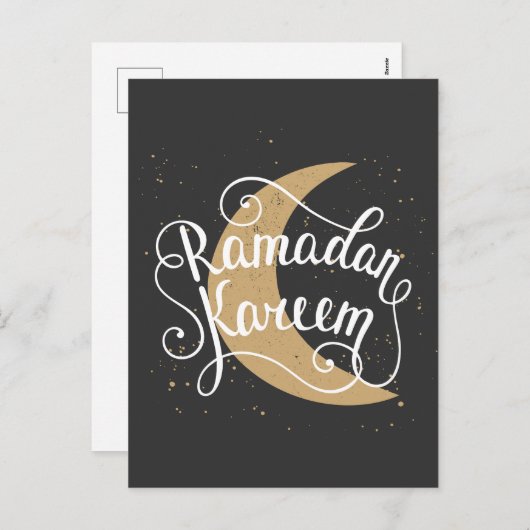 Ramadan Kareem | Modern Ramadan Holiday Briefkaart (Voorkant / Achterkant)