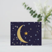 Ramadan Kareem moon en ster Briefkaart (Staand voorkant)
