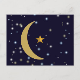 Ramadan Kareem moon en ster Briefkaart