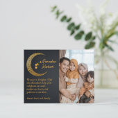 Ramadan Kareem Moon gepersonaliseerde fototekst Feestdagenkaart (Staand voorkant)
