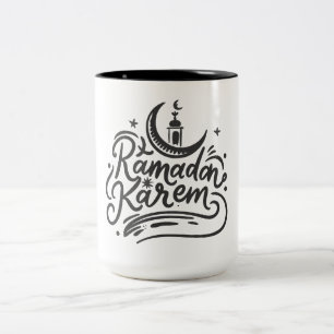Ramadan Kareem Moslim Fasting Islamitische Heilige Tweekleurige Koffiemok