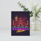 Ramadan Kareem Mosque Briefkaart (Staand voorkant)