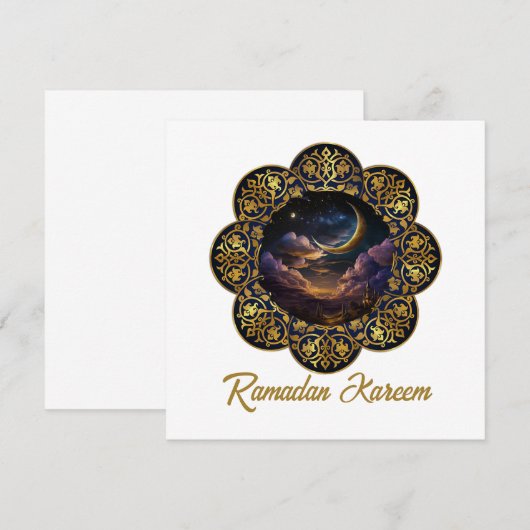 RAMADAN KAREEM MUBARAK 2024 EID MUBARAK (Voorkant / Achterkant)