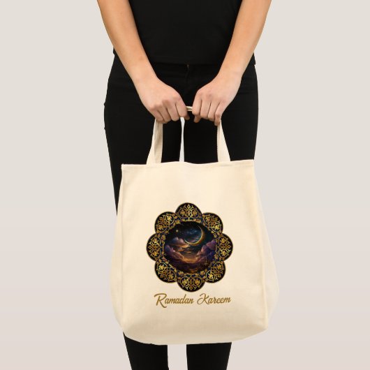 RAMADAN KAREEM MUBARAK 2024 EID MUBARAK TOTE BAG (Voorkant (product))