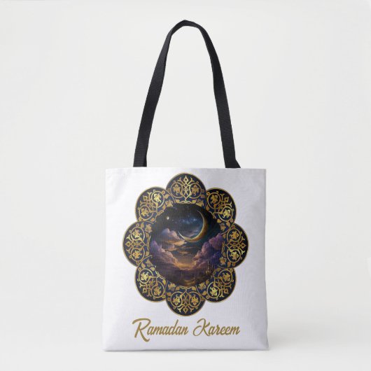 RAMADAN KAREEM MUBARAK 2024 EID MUBARAK TOTE BAG (Voorkant)