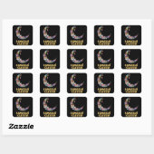 Ramadan Kareem Mubarak Fasting Moon Vierkante Sticker (Vel)