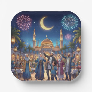 Ramadan Kareem Mubarak Halve Maan Islam Iftar Suho Papieren Bordje