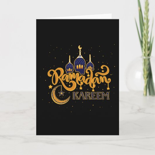 Ramadan Kareem Mubarak Kaart (Voorkant)