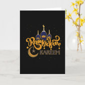 Ramadan Kareem Mubarak Kaart (Gele Bloem)