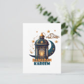 Ramadan Kareem Mubarak Lantaarn ramadan 2024 Briefkaart (Staand voorkant)