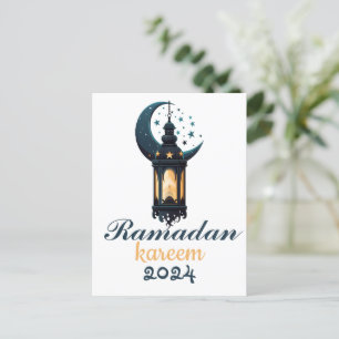 Ramadan Kareem Mubarak Lantaarn ramadan 2024 Feestdagenkaart
