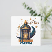 Ramadan Kareem Mubarak Lantaarn ramadan 2024 Kaart (Staand voorkant)