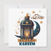 Ramadan Kareem Mubarak Lantaarn ramadan 2024 Kaart (Voorkant)