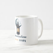 Ramadan Kareem Mubarak Lantaarn ramadan 2024 Koffiemok (Voorkant rechts)