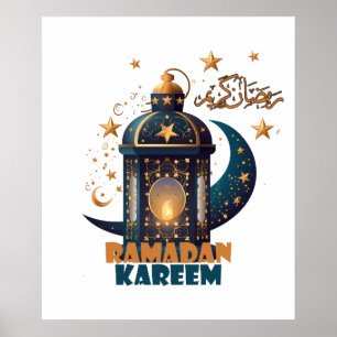 Ramadan Kareem Mubarak Lantaarn ramadan 2024 Poster