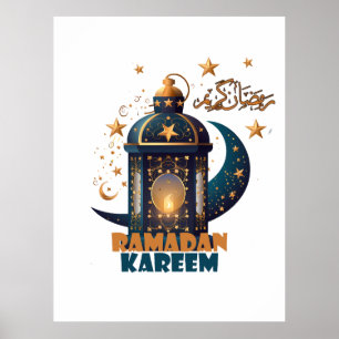 Ramadan Kareem Mubarak Lantaarn ramadan 2024 Poster