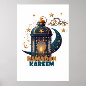 Ramadan Kareem Mubarak Lantaarn ramadan 2024 Poster (Voorkant)