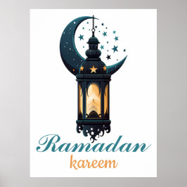 Ramadan Kareem Mubarak Lantaarn ramadan 2024 Poster