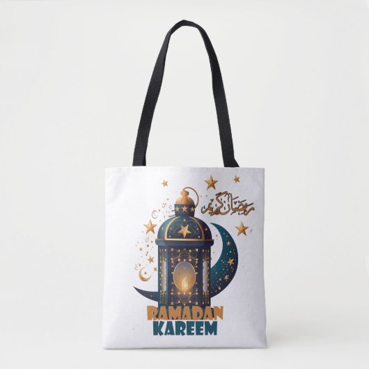 Ramadan Kareem Mubarak Lantaarn ramadan 2024 Tote Bag (Voorkant)