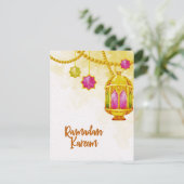 Ramadan Kareem Muslim Briefkaart (Staand voorkant)