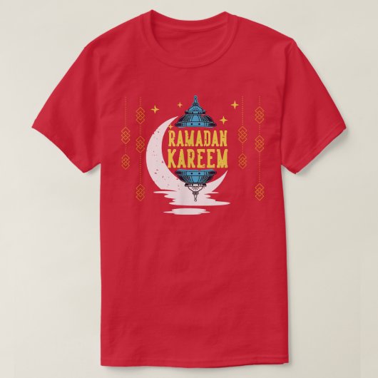 Ramadan Kareem Muslims Eid Ramadan Lantern lights  T-shirt (Design voorkant)