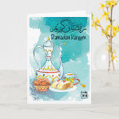 Ramadan Kareem - Nice Meal Kaart (Gele Bloem)
