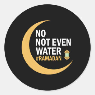 Ramadan Kareem niet eens water Ramadan 2022 Ronde Sticker