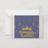 Ramadan Kareem Notitiekaartje (Voorkant)
