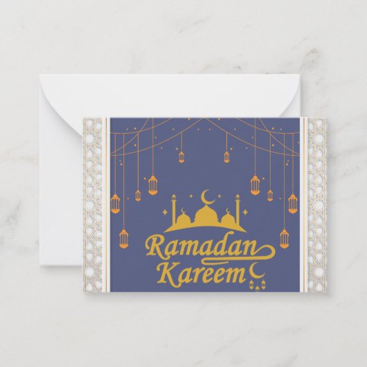 Ramadan Kareem Notitiekaartje (Voorkant)